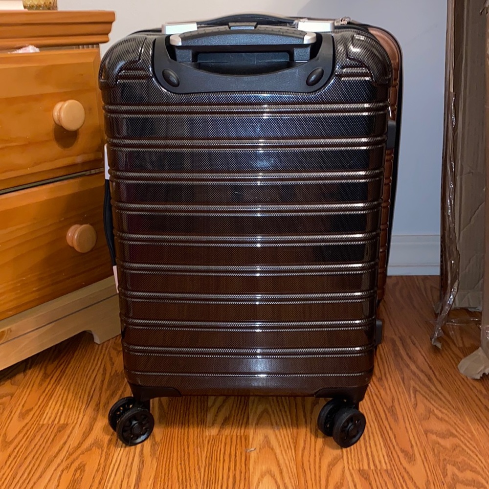 Black rolling suitcase